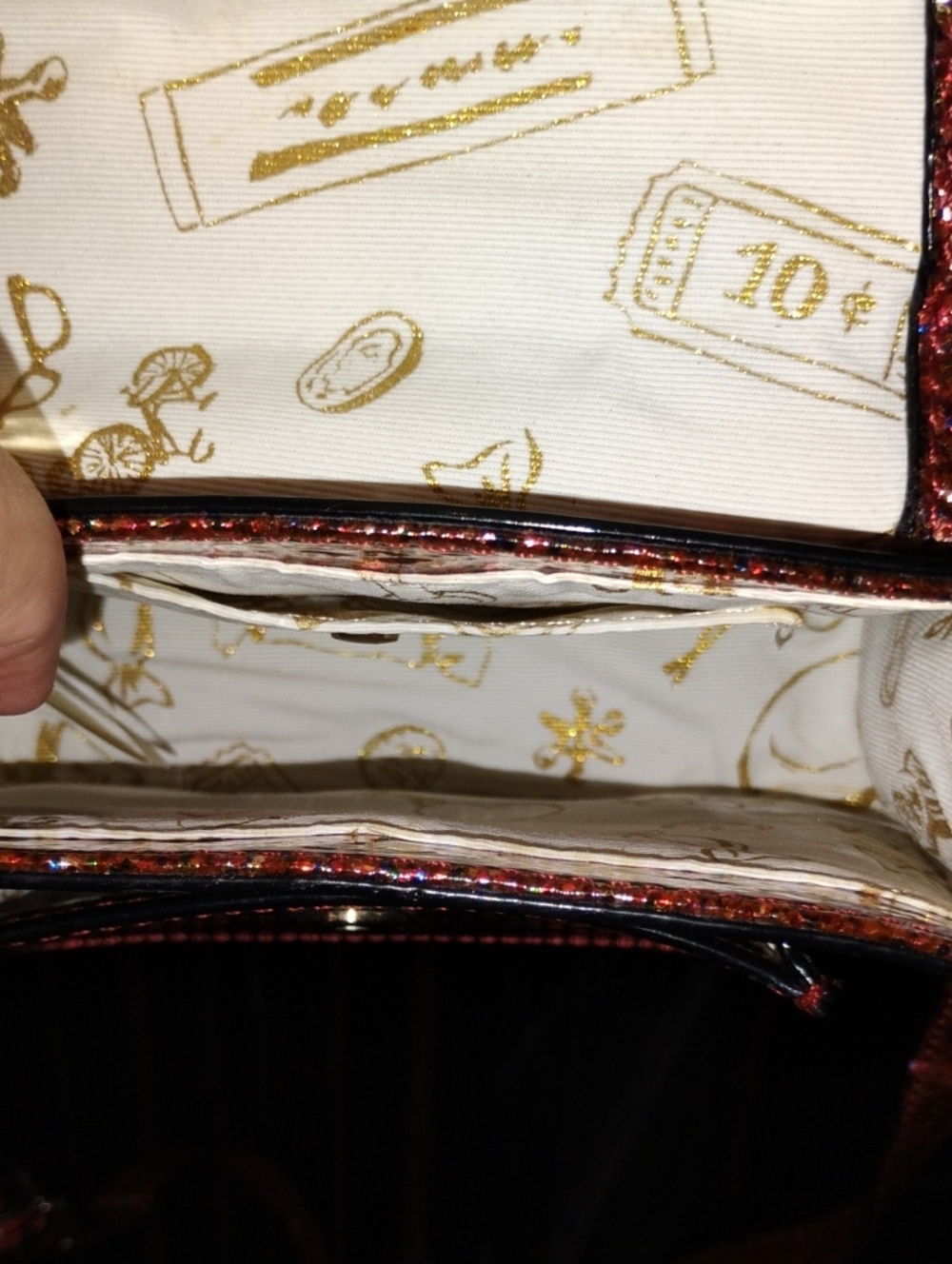 Kate Spade Multicolor Glitter Mini Satchel Shoulder Bag - Picture 8 of 9